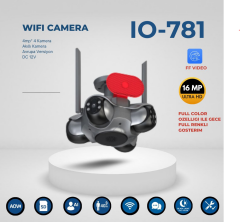 IO-781 | 16MP Ultra HD 4K Wi-Fi Akıllı Kamera (4 Lens, Full Color Gece Görüş)