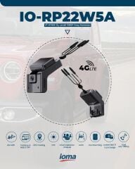 IO-RP22W5A 3 Kameralı Araç Kamerası