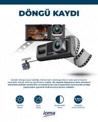 IO-RP24JWF 1080P Çift Kameralı Araç Kamerası