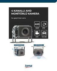 IO-RP22WD5A 10.36'' 4 Kanallı AHD Araç Monitörü