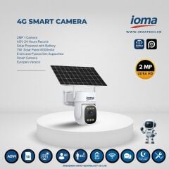 IO-RP128A 4G Solar Akıllı Kamera – 2MP, 1 Kamera, 7W Panel, 6000mAh Batarya, Fiziksel SIM Destekli