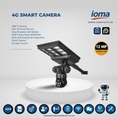 IO-RP14G12A 4G Solar Akıllı Kamera – 12MP Ultra HD, 4×3MP Lens, 15W Solar Panel, 16000mAh, Fiziksel SIM Destekli
