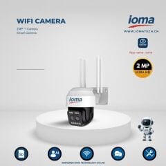 IO-RP22G12A WiFi Akıllı Kamera – 4MP Ultra HD, 2×2MP Lens, Çift Anten, AI Destekli
